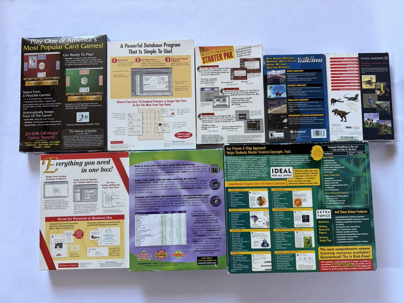 Huge Lot of Vintage Software & Games on CD-ROM New Factory Sealed Big Box gallery