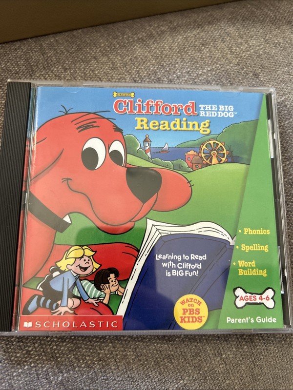 Clifford The Big Red Dog: Reading (CD-Rom, 2000, Scholastic)