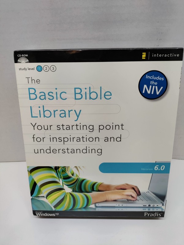The Basic Bible Library – Study Level 1 Version 6.0 Windows XP CD ROM Big Box
