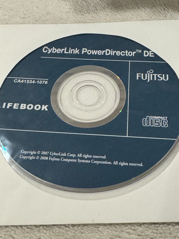 Fujitsu Lifebook Cyberlink PowerDirector DE – NEW/SEALED!!!