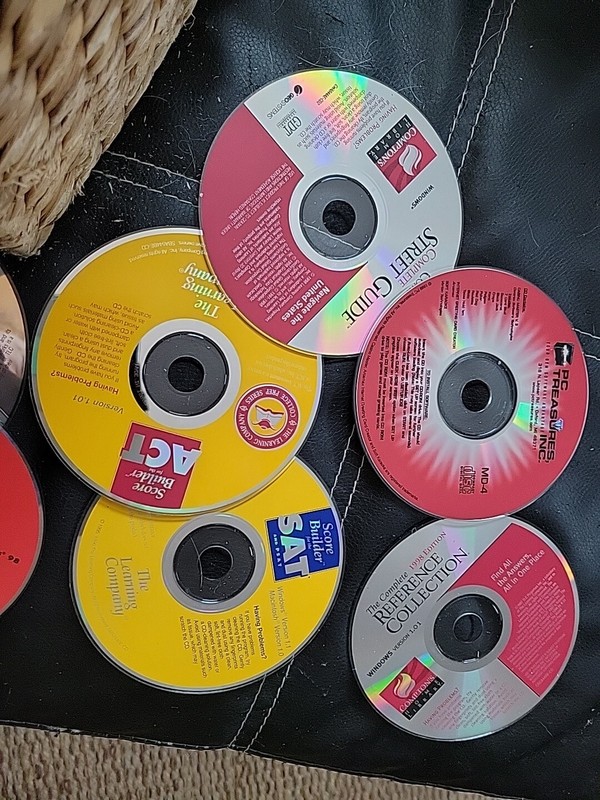 Windows 98 PC CD Rom Lot of 19 & DVD PBS. ACT ENCYCLO PC TREAS gallery