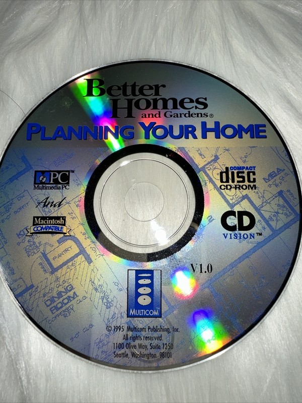 Better Homes and Gardens Planning Your Home Interactive CD-ROM DISC ONLY