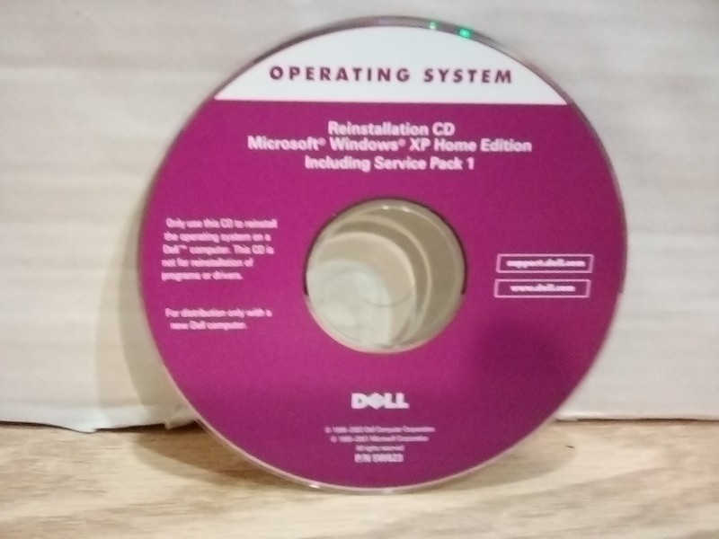 Dell Operating System Reinstallation CD Windows XP Home Edition Pin Included.