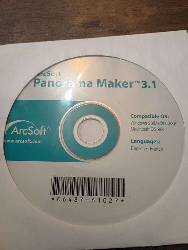 ArcSoft Panorama Maker 3.1 (PC, CD-ROM) Windows & Mac OS – EXCELLENT