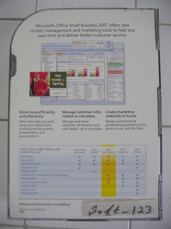 Microsoft Office 2007 Small Business Edition For 2PCs Full Ver MS SBE =SEALED= gallery