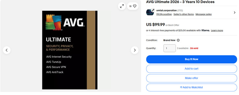 AVG Ultimate 2026 - 3 Years 10 Devices gallery