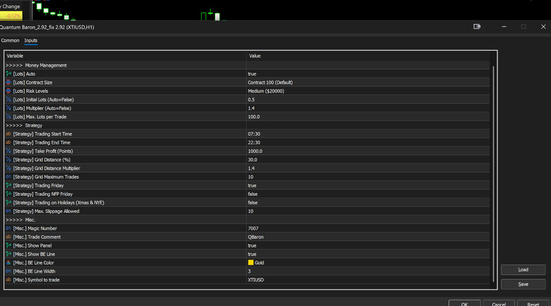 v2.92 Quantum Baron EA Metatrader MT5 Bot for trading XTIUSD Crude Oil Brent gallery