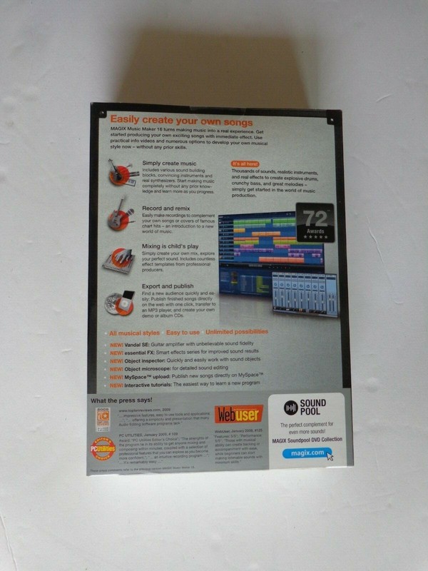 Music Maker 16 (DVD-ROM) For Windows (New! Factory sealed retail box) gallery