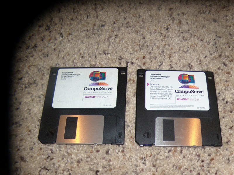 Compuserve WinCim Ver. 2.0.1 PC Program on 3.5″ disks