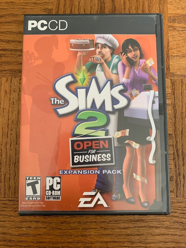Sims 2 Open For Business Expansion Pack CD Rom Game