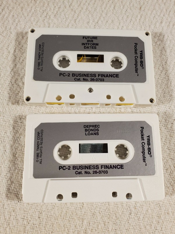 Radio Shack Tandy TRS-80 PC-2 Software Library Cassette ~ Business Finance gallery
