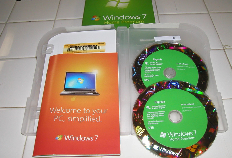 Microsoft Windows 7 Home Premium 32/64-Bit (Retail (License + Media)) (1…