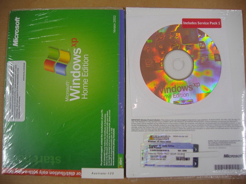 MICROSOFT WINDOWS XP HOME FULL ENGLISH OPERATING SYSTEM OS MS WIN =NEW SEALED= gallery