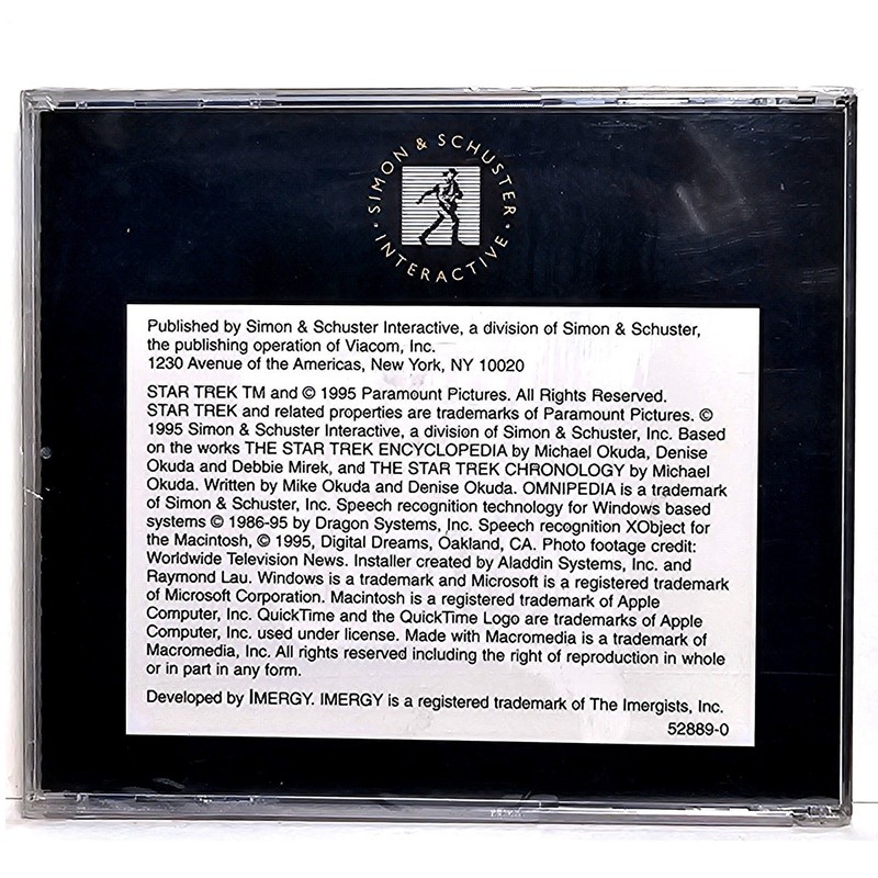 Simon & Schuster Star Trek Omnipedia PC Mac CD-ROM Reference Guide 52889-0 1995 gallery