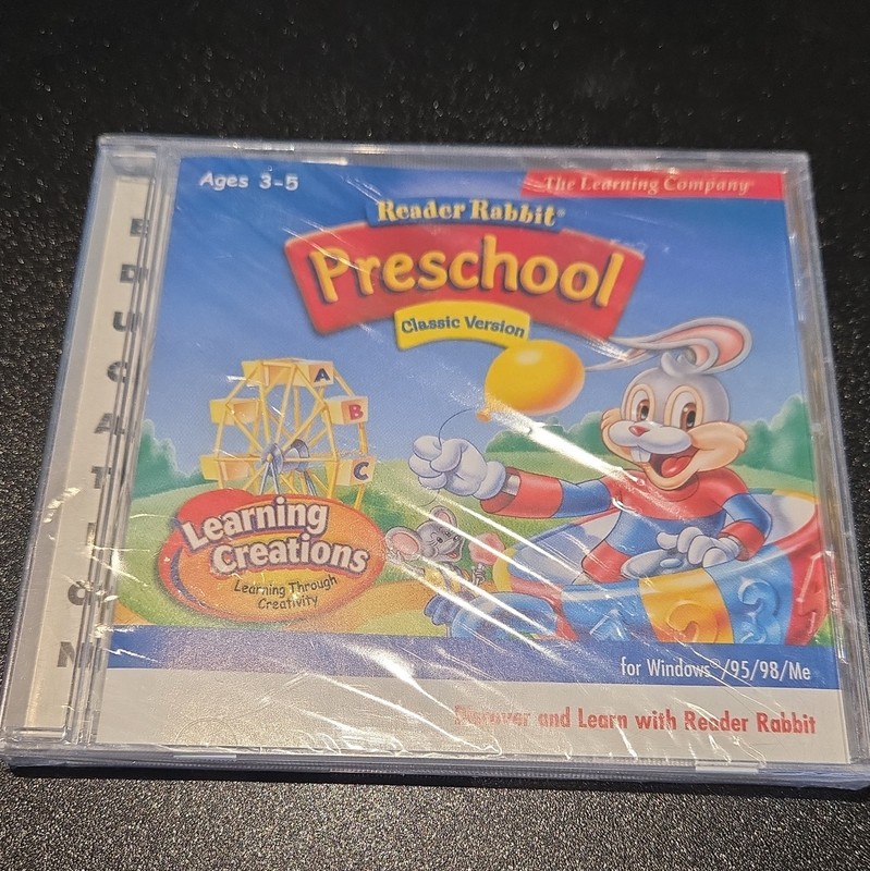 The Learning Company Reader Rabbit Preschool Classic CD-ROM Windows 95/98/Me
