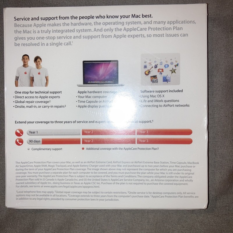 Apple Care Protection Plan for Mac 6078192C gallery