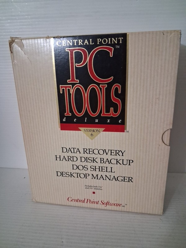 VTG Central Point Pc Tools Deluxe Version 6 Desktop Manager W/ 5 1/4 Discs