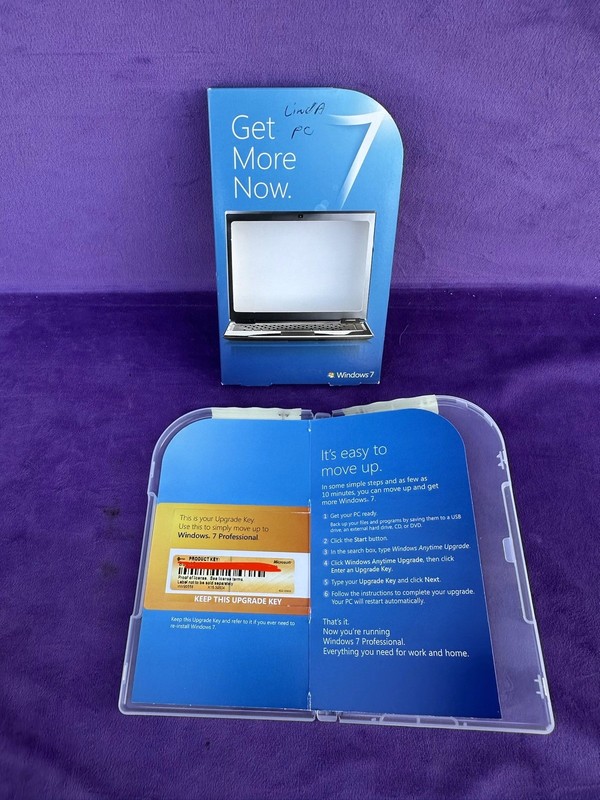 Microsoft Windows 7 Professional 32/64 with Key in Retail Box (NO CD)