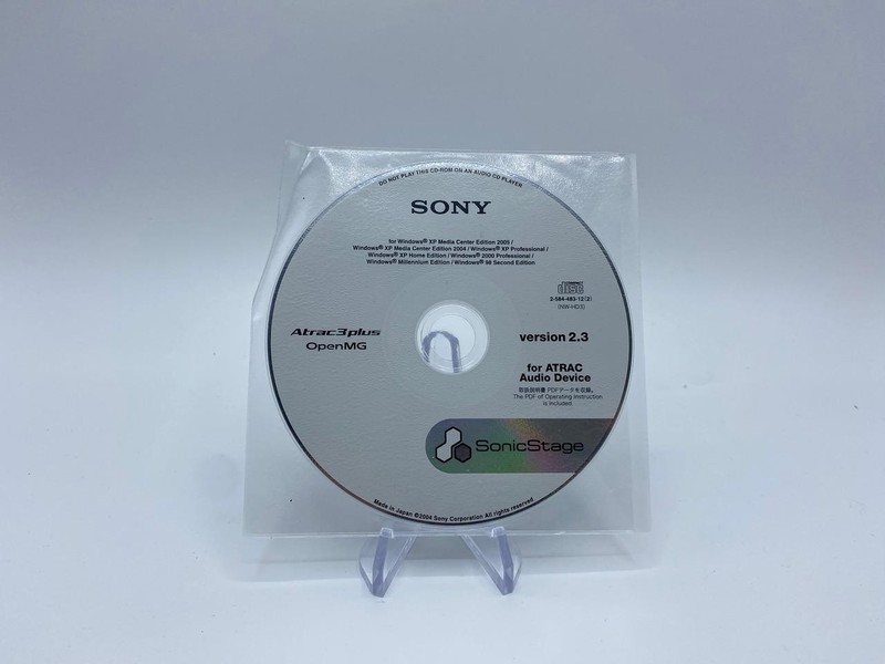 Sony SonicStage Version V2.3 for ATRAC Audio Device Made in Japan (2-103-206-13)