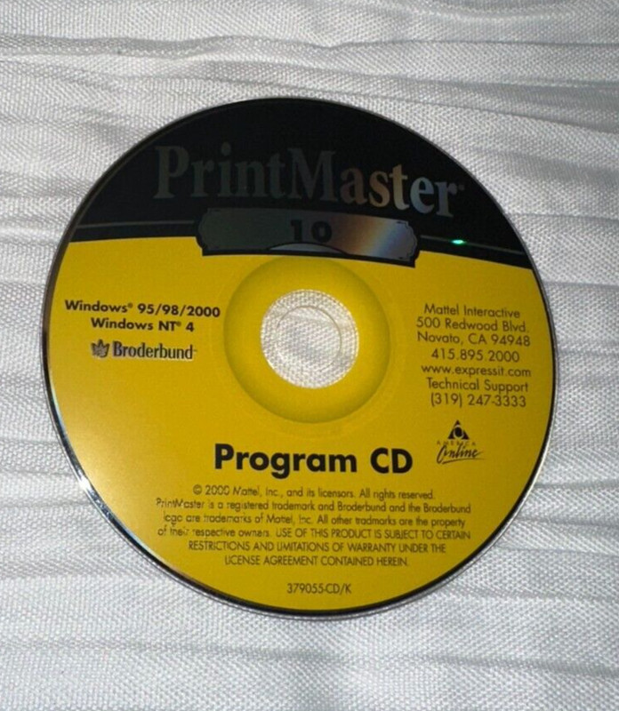Vintage 2001 Broderbund Print Master 10 Publishing Suite CD-ROM gallery