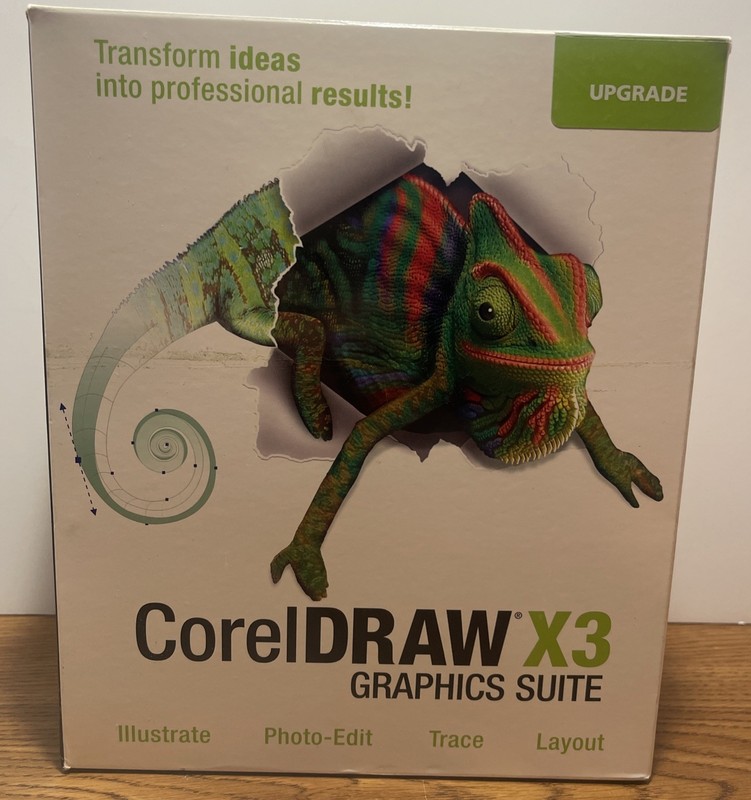 CorelDraw X3 Graphics Suite, Upgrade Version, CIB W/ All Discs And Documentation