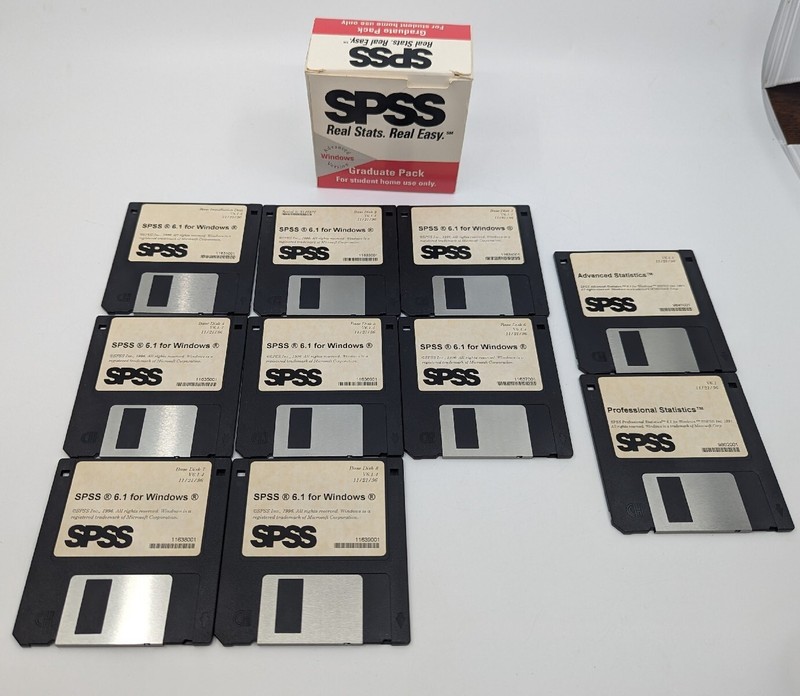 SPSS Graduate Pack Statistical Analysis Software, Advanced Windows Version 6.14