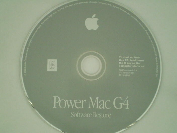 Apple Power Mac G4 (1999) Software Restore CD