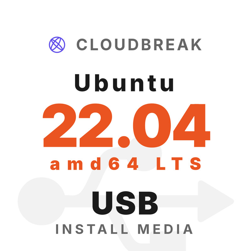 Ubuntu 22.04 amd64 LTS Bootable/Live Install USB NEW