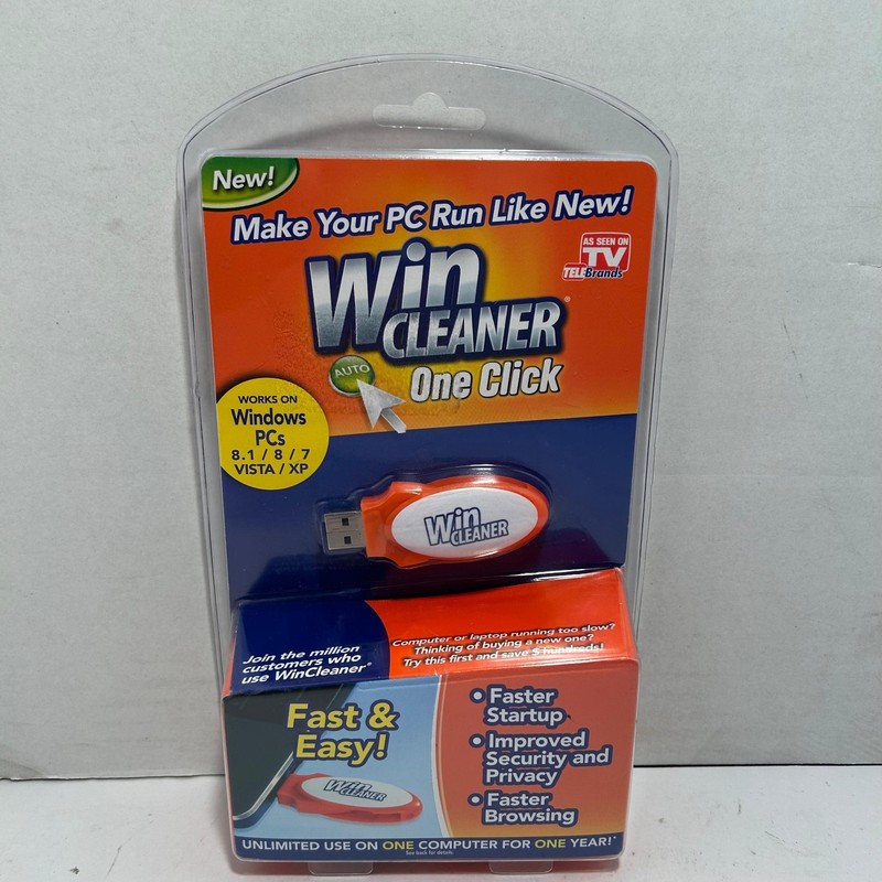 Win Cleaner One Click Professional USB Computer Clean Repair for PC. 8/XP/Vista.