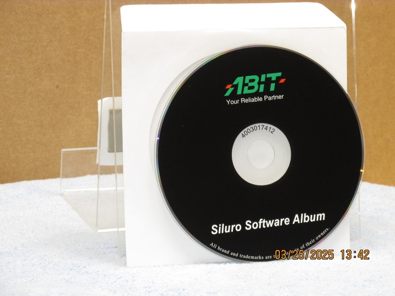 Listing is for the: ABIT SILURO Software Album-(ONLY CD ROM )