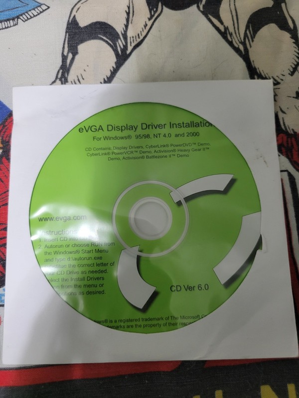 eVGA Display Driver Installation CD for Windows 95/98 NT 4.0, & 2000 ver 6.0 gallery