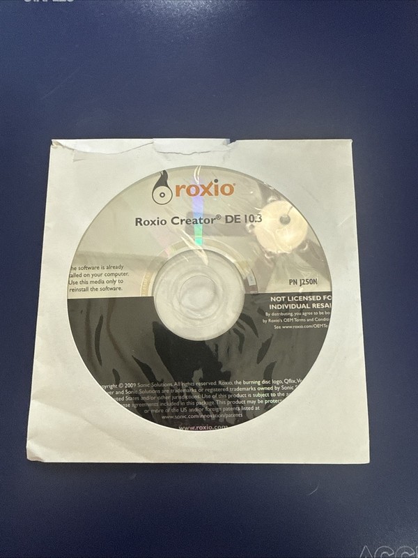 Roxio Creator DE 10.3 Software DVD CD Create Burn Media Audio – NEW