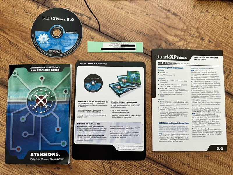 QuarkXpress Upgrade 5.0 For Mac OS (complete with Serial Number)