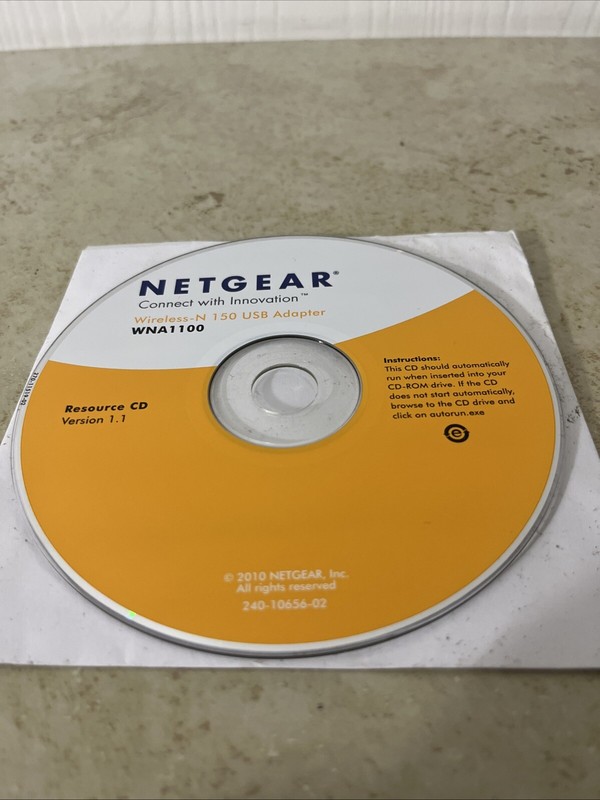 Netgear Wireless Router WNA1100 Resource CD Ver. 1.1 2010 gallery
