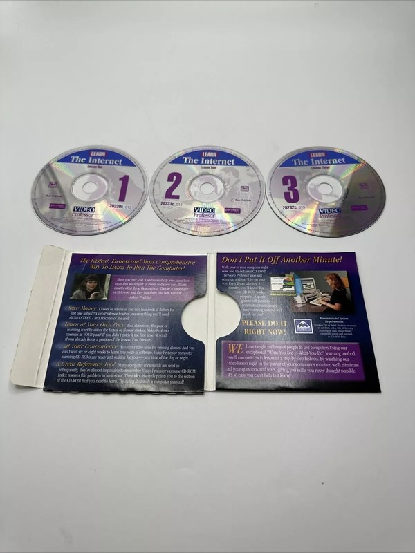 VIDEO PROFESSOR Learn The Internet 3-CD Lessons Set – 2004