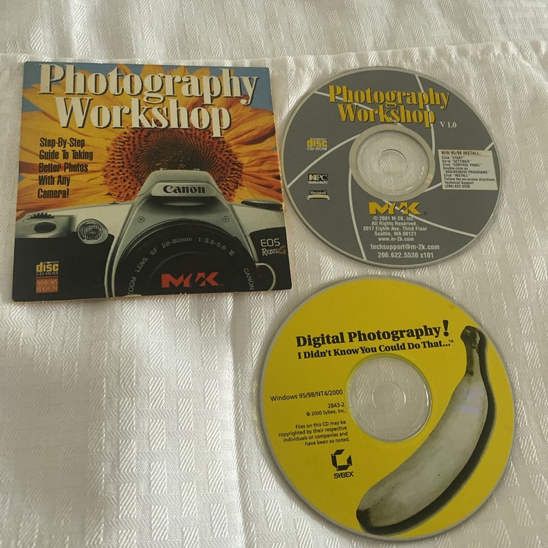 Canon Photography Workshop + Digital Photography CD ROM Disc Only 2000
