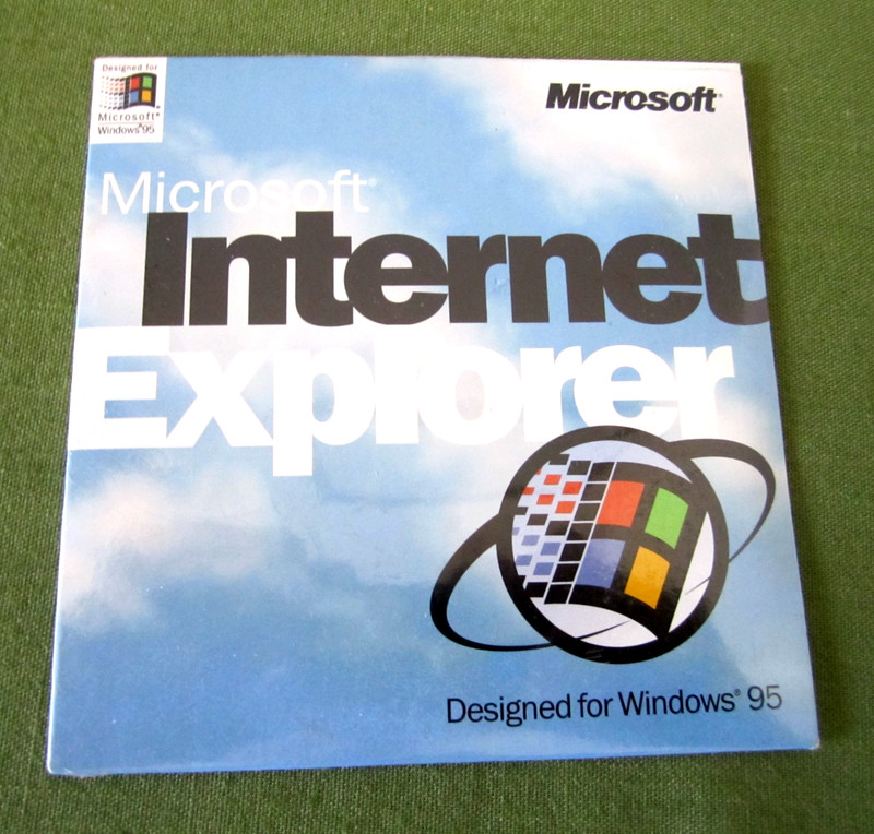 New Sealed Microsoft Internet Explorer Designed For Windows 95 Vintage Software