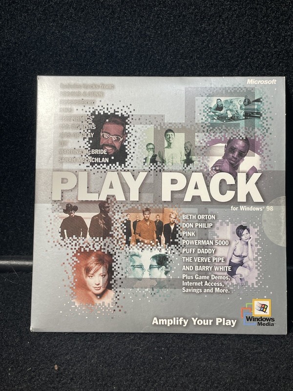 NEW! Play Pack CD-ROM Microsoft (1999) PC Software CD Disc gallery