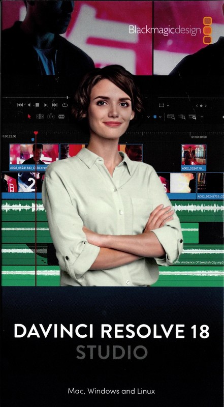 Blackmagic DaVinci Resolve Studio – Genuine Lifetime License – 2 Devices