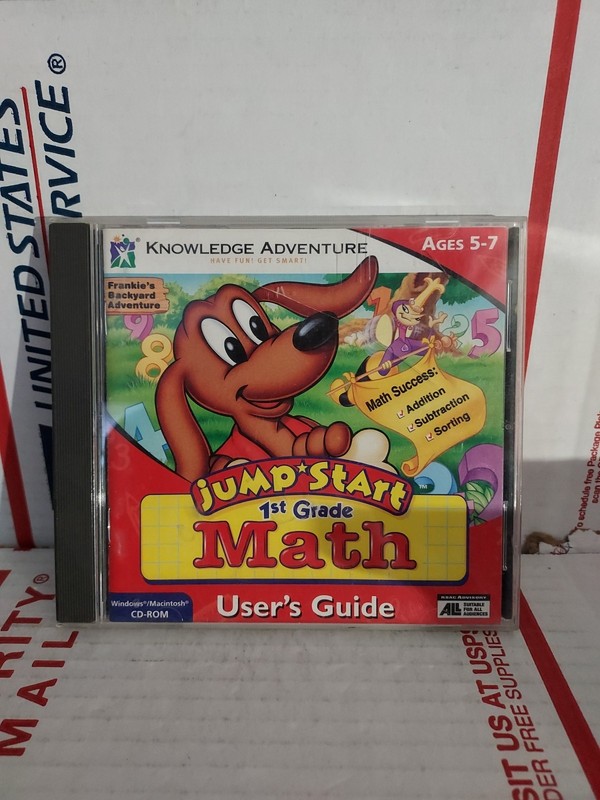 Jump Start 1st MATH Grade Ages 5-7 Version 1 Classic 1995 PC CD-Rom – #162h