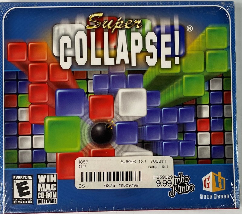 Super Collapse! CD-ROM Software for PC and Mac NEW