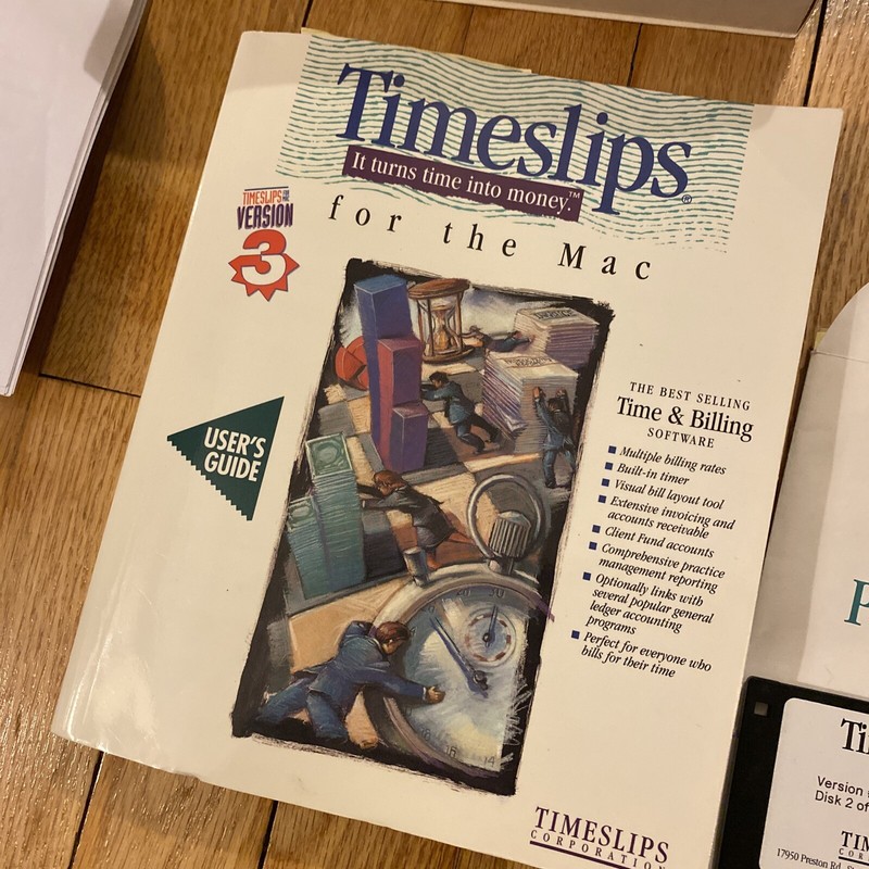 Rare Timeslips for The Mac Version 3 Single Station Network by Timeslips Corp gallery