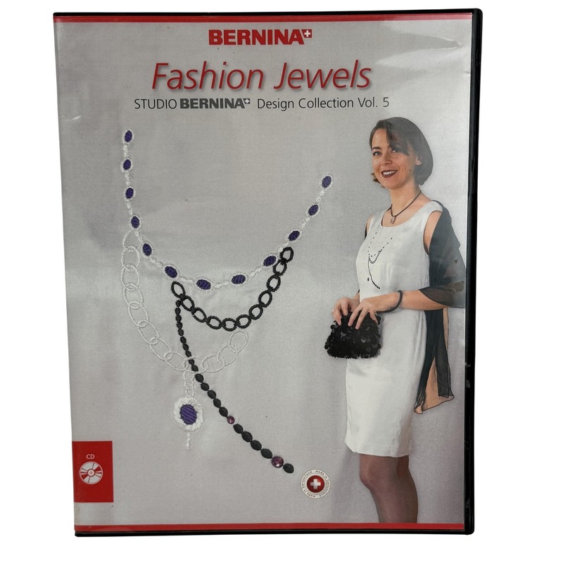 BERNINA Fashion Jewels ARTlink V5 Embroidery Design Collection CD PC Software