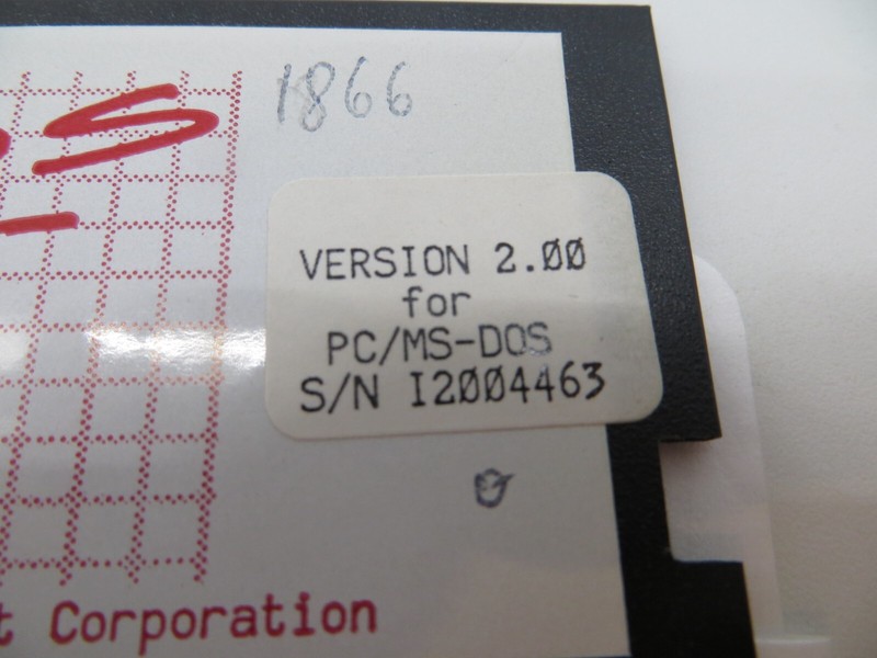 5.25" Floppy Disk TOP DOS Version 2.00 for PC/MS-DOS 1987 computer program gallery