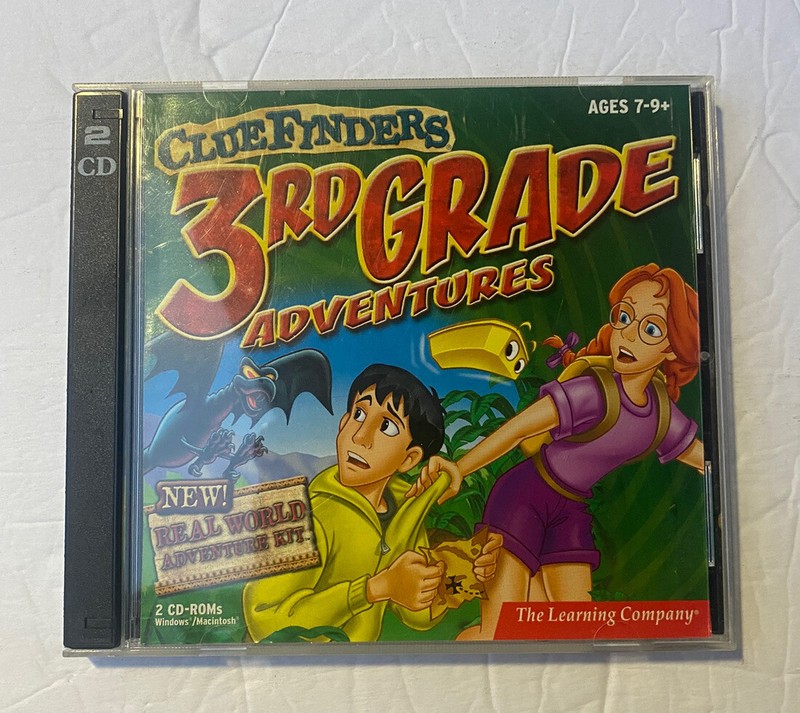 The Clue Finders 3rd Grade Adventures PC CD ROM Windows 2.0