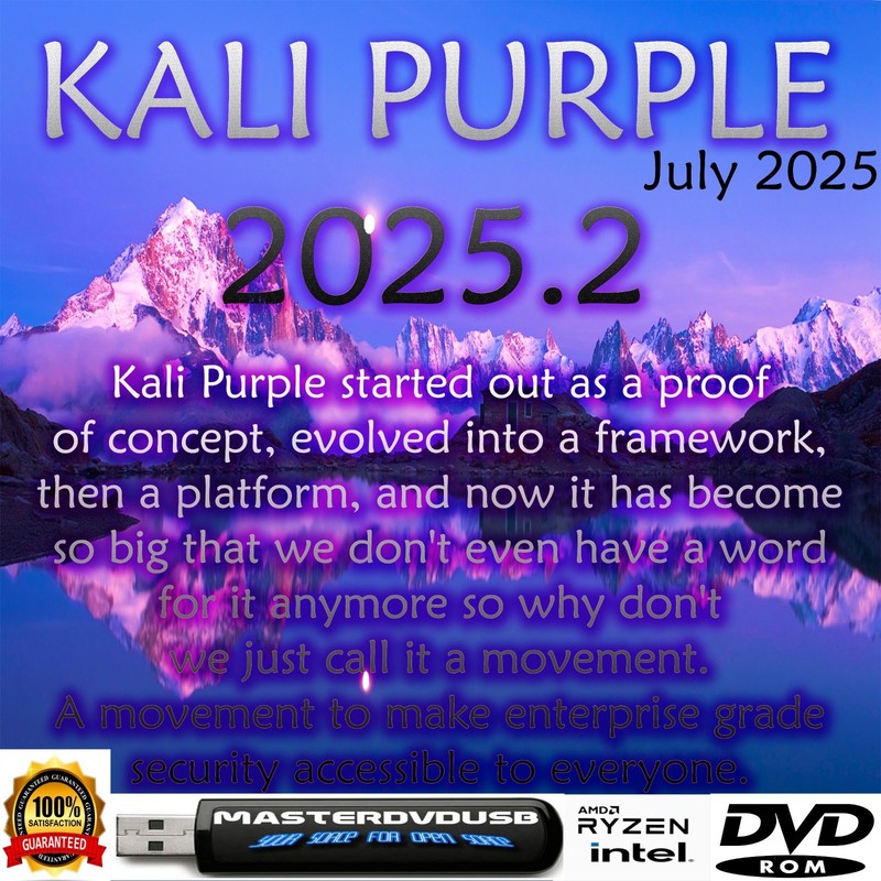 Kali Purple 2025.2 DVD Installer – Cybersecurity’s Ultimate Toolkit