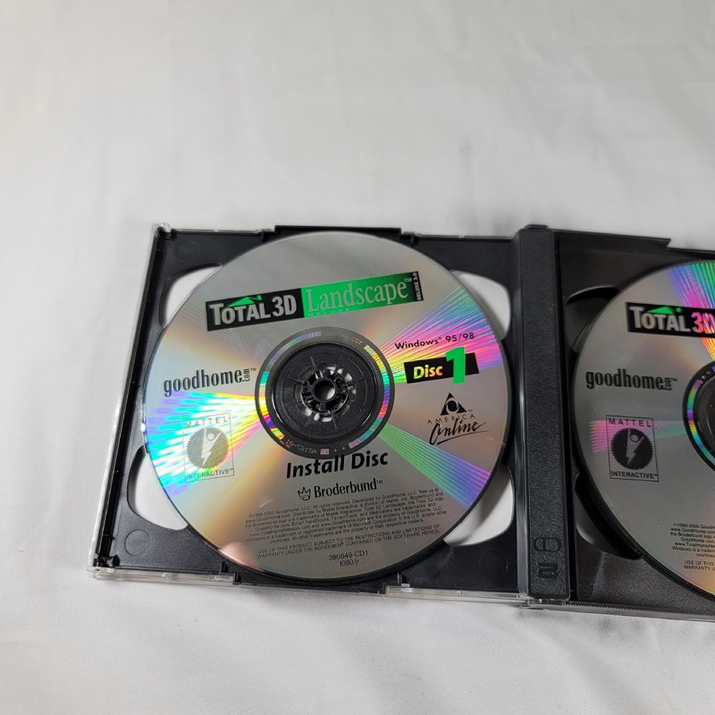 Broderbund Total 3D Landscape Deluxe 5 CD SetWindows 95 98 Complete gallery