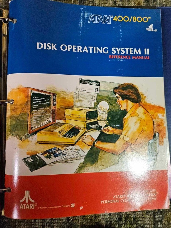 RARE – PRE & POST PRODUCTION Atari DISK OPERATING SYSTEM II REFERENCE Manual
