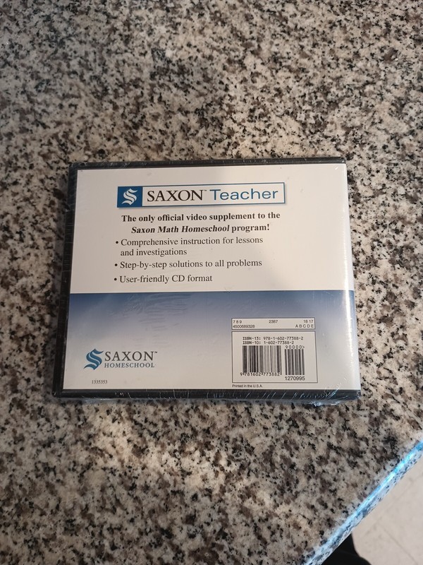Saxon Math 65 Homeschool Teacher Lesson & Test CDs 6/5 NEW! gallery