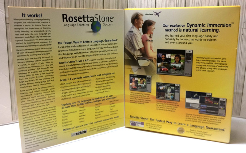 Rosetta Stone Italian Level 1 & 2 Windows/Macintosh CD-ROM Software Box Set gallery